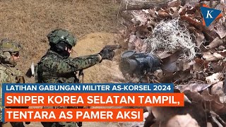 AS-Korsel Latihan Militer Gabungan, Sniper Kamuflase di Hutan Kering