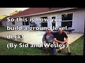 how to build a ground level deck father u0026 son project