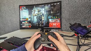 COD WARZONE MOBILE PC MODE CONTROLLER HANDCAM GAMEPLAY