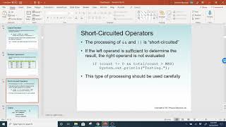 Java 1, Fall 2019 - Chapter 5 Part 1