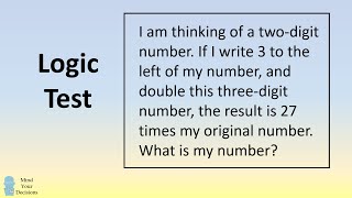 Can you figure out my mystery number?