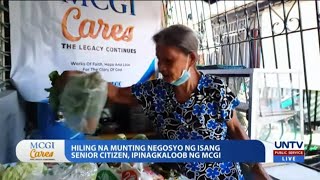 Munting negosyo para sa isang senior citizen, ipinagkaloob ng MCGI