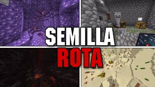 🔥SEMILLA ROTA para MINECRAFT BEDROCK 1.17.10 | SEMILLA Minecraft pe 1.17