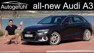 all-new Audi A3 Sportback FULL REVIEW 1.5 TFSI MHEV design selection vs s-line comparison 2020