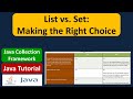 List vs. Set: Making the Right Choice | Java Collection Framework