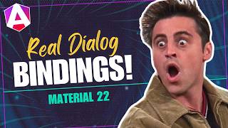Angular 22 dialog bindings: inputs, outputs, and models