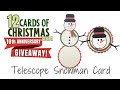 12 Cards of Christmas 2024 - Telescope Snowman Card