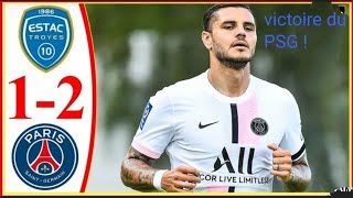 Résumé PSG - Troyes (2-1) 2021 ligue 1