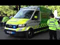 St John Ambulance responding to Medical Emergencies with Lights