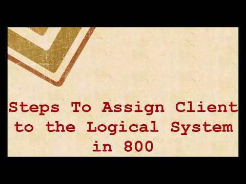 HOW TO ASSIGN A LOGICAL SYSTEM NAME TO A CLIENT IN SAP ABAP Using SCC4 HOW TO ASSIGN A LOGICAL SYSTEM NAME TO A CLIENT IN SAP ABAP Using SCC4