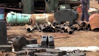 Alang, the graveyard of world's discarded ships