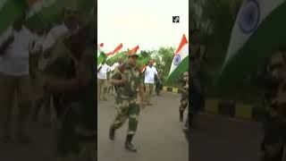 Chhattisgarh: Walkathon organised by BSF in Raipur to mark 75 years of Independence