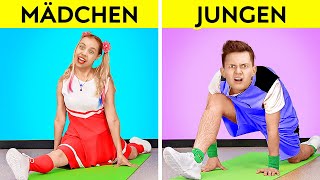 PROFI VS ANFÄNGER GYMNASTIK! UNMÖGLICHE AKROBATIK-Herausforderung! TikTok-Übungen von 123 GO! GOLD