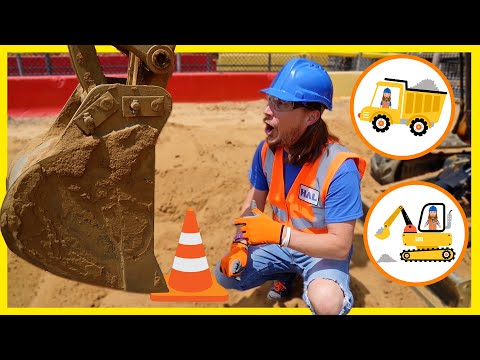 Equipos de construcción para niños, el manitas Hal, visita Diggerland USA