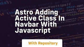 Astro adding active class in navbar with javascript