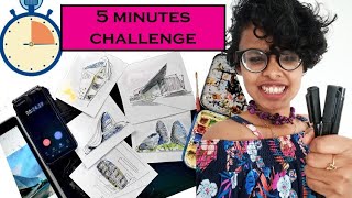 5 sketches in 5 minutes?- No time lapse
