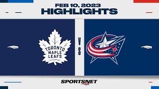 NHL Highlights | Maple Leafs vs. Blue Jackets - February 10, 2023