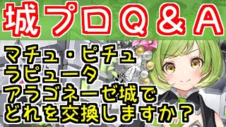 【切り抜き動画】マチュ・ピチュ ラピュータ アラゴネーゼ城でどれを交換しますか？【御城プロジェクト:RE】