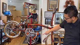 お客様の、、　eeWings フルチタンクランク & ポリッシュパーツ　でカスタムした　BROMPTON  フレイムラッカー　が、、　イケてる件。。。　Vol.92