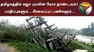 தமிழகத்தில் கஜா புயலின் கோர தாண்டவம்! பாதிப்புகளும்... சீரமைப்புப் பணிகளும்... | #GajaCyclone #Rain