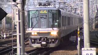 【JR福知山線】快速大阪行　尼崎駅到着　223系6000番台　8両編成