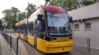 [18.08.17] Przejazd PESą 134N #3826 (Tramwaje Warszawskie) na linii 7/1