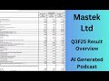 mastek ltd q3f25 result overview ai generated podcast