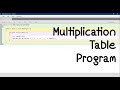 Java/BlueJ Program To Print Multiplication Table Of Any Number | CodingMachine | Program#2