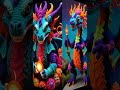 chromadepth 3d psychedelic commando dragons 960x1568