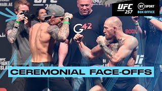 UFC 257 Ceremonial Weigh-Ins and Face-offs! Poirier and McGregor face-to-face!