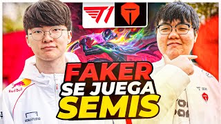 ¡FAKER BUSCA IR A SEMIS Y KERIA SACA PYKE & BARDO SUPP!! 😨 // T1 vs TES *CUARTOS* (Worlds 2024)