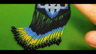 МК Гердан Все буде Україна. Beaded gerdan. Tutorial. DIY tutorial beaded necklace