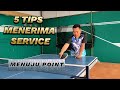 menerima service mematikan tenis meja dengan cara yang gampang