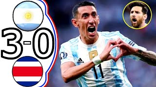 Argentina vs costa rica 3-0- All Goals & Highlights - 2024