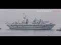 4k 英国空母出航！日本初寄港の空母打撃群f 35b艦載のイギリス海軍hmsクイーン・エリザベスが横須賀を出港！