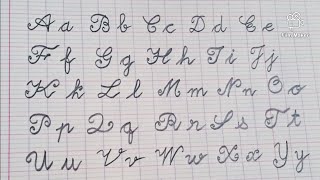 comment écrire les majuscules et les minuscules lettres de l'alphabet anglais avec un crayon |✏️|