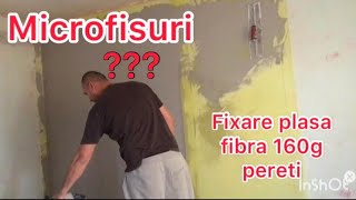 Fixare plasa de armare fibra  la interior 160g / How to Avoid hairline cracks  #home #renovation