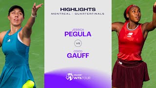 Jessica Pegula vs. Coco Gauff | 2023 Montreal Quarterfinals | WTA Match Highlights