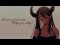 asmr demon princess helps you sleep ear cleaning headpatting soft spoken personal attention