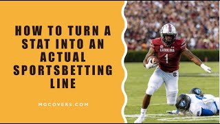 How to turn a stat into an actual sports betting line #sportsbetting #collegefootball