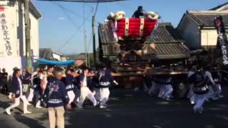 龍田大社 秋季大祭  2015年10月18日高山太鼓台宮入