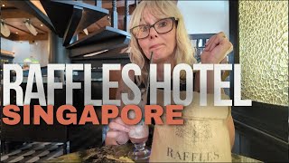 RAFFLES HOTEL We try out THE LONG BAR in Singapore for a SINGAPORE SLING