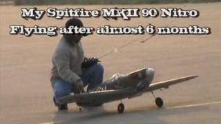 RC Spitfire MKII Nitro at KengZi Flying Field