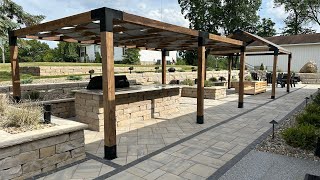 Toja Grid Pergola 12x20 Installation