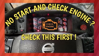 How To Diagnose No Crank No Start \u0026 Check Engine Light. Volvo Freightliner Peterbilt Kenworth + more