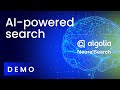 Algolia AI Search | Product Demo