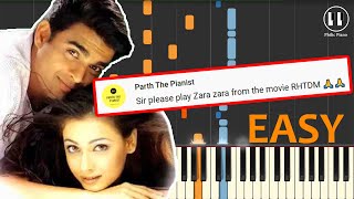 Zara Zara Behekta Hai - Rehnaa Hai Terre Dil Mein (2001) - EASY Piano Tutorial