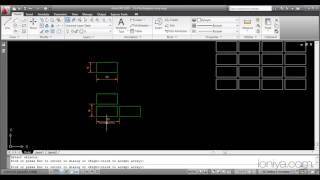 AutoCAD Tutorials : Rectangular array