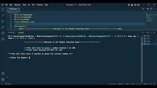 Task 1 - Number Guessing Game at CodSoft C++ Programming