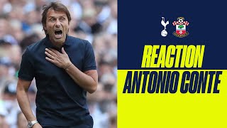 Antonio Conte reacts to opening day WIN against Southampton!